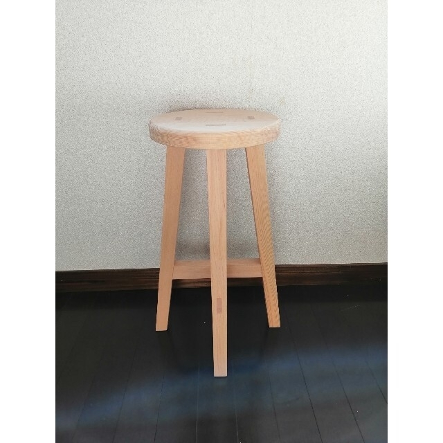 木製スツール　高さ70cm　丸椅子　stool インテリア/住まい/日用品の椅子/チェア(スツール)の商品写真