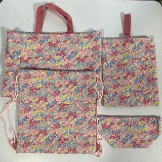 入園入学バック　レッスンバック/女の子用　ハンドメイド(レッスンバッグ)