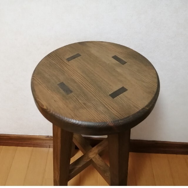 木製スツール　高さ65cm　丸椅子　stool インテリア/住まい/日用品の椅子/チェア(スツール)の商品写真