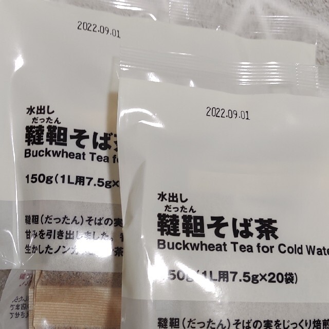 MUJI (無印良品)(ムジルシリョウヒン)の無印良品　水出し韃靼そば茶150g（1L用7.5g×20パック）２袋セット 食品/飲料/酒の健康食品(健康茶)の商品写真