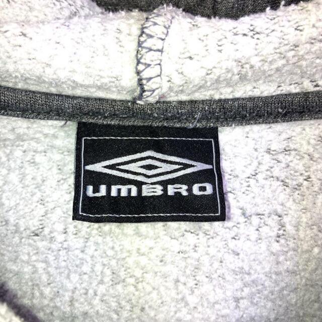 UMBRO(アンブロ)の希少 90s アンブロ フルジップパーカー 刺繍ロゴ 美品 メンズのトップス(パーカー)の商品写真