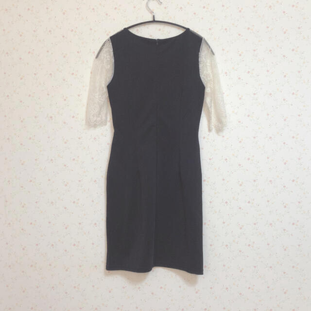 dazzy store(デイジーストア)の【tika】レースレイヤードタイト袖ありミニドレス レディースのフォーマル/ドレス(ミニドレス)の商品写真