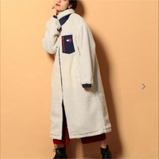 トミーヒルフィガー(TOMMY HILFIGER)の*【新品】トミージーンズ　リバーシブルシェルパコート*(ロングコート)