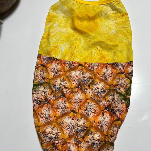 犬　洋服　可愛いパイナップル ハンドメイドのペット(ペット服/アクセサリー)の商品写真