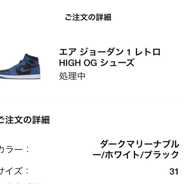 NIKE(ナイキ)のエア ジョーダン 1 レトロ HIGH OG シューズ　31.0cm メンズの靴/シューズ(スニーカー)の商品写真