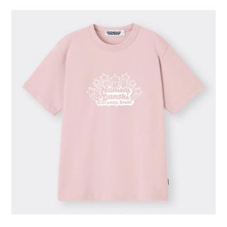 ジーユー(GU)のなにわ男子 コットンクルーネックT ピンク 道枝駿佑 Tシャツ(アイドルグッズ)