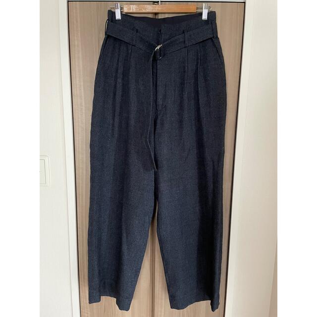 専用！R&D.M.Co-WOOL LINEN BELTED WIDE PANTS レディースのパンツ(カジュアルパンツ)の商品写真