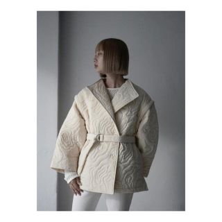 Ameri VINTAGE - MARTE vintage キルティングコート ホワイトの ... marte キルティングコート
