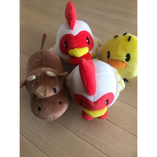 牧場物語 ぬいぐるみ うし ひよこ 鶏の通販 by 牧場物語 ぬいぐるみ うし ひよこ 鶏の通販 by