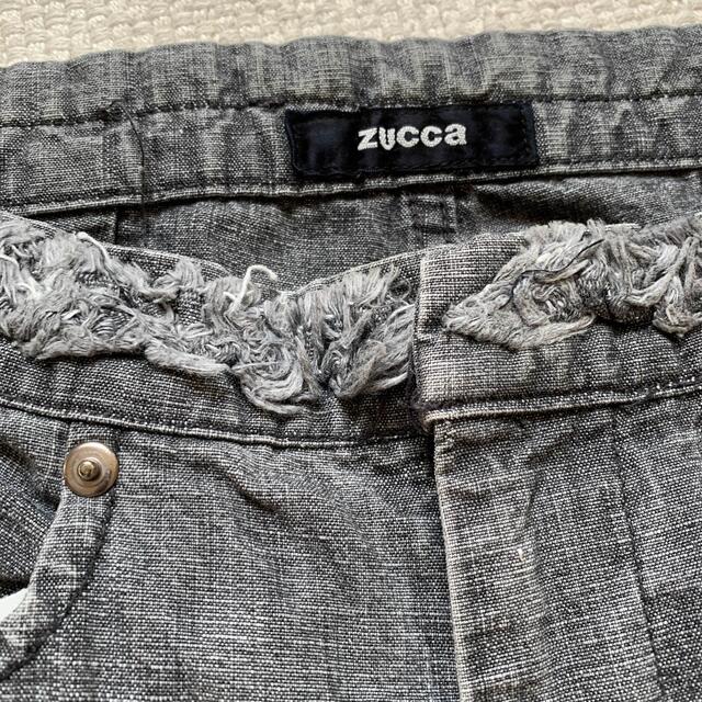 ZUCCa(ズッカ)のズッカ　ワイドデニム　グレー　S レディースのパンツ(デニム/ジーンズ)の商品写真