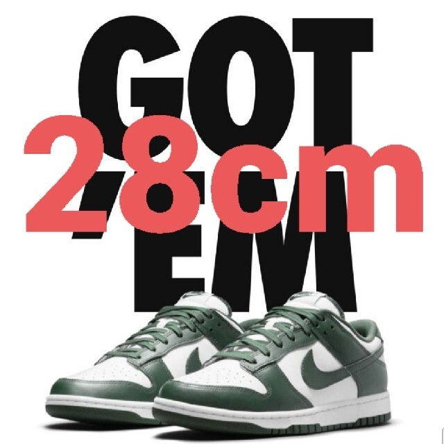 28cm NIKE DUNK LOW TEAM GREEN