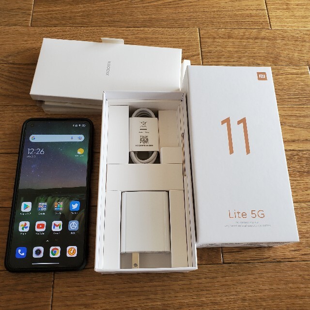 Mi 11 Lite 5G ブラック simフリースマホ/家電/カメラ