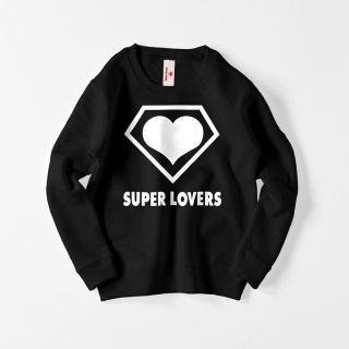 SUPER LOVERS(スーパーラヴァーズ) キッズロゴトレーナー 110