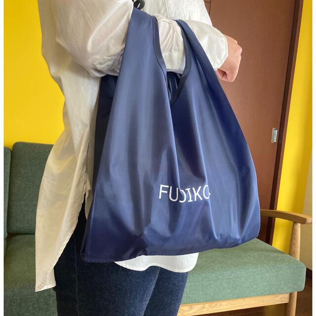 FUJIKO▲ シンプルエコバッグ/ネイビー レディースのバッグ(エコバッグ)の商品写真