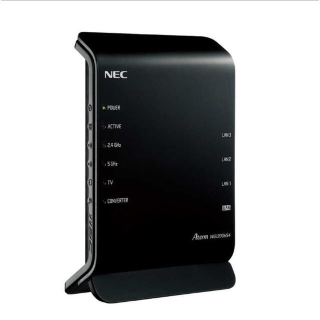 NEC(エヌイーシー)のNEC PA-WG1200HS4 Wi-Fiルーター Aterm WG1200… スマホ/家電/カメラのPC/タブレット(PC周辺機器)の商品写真