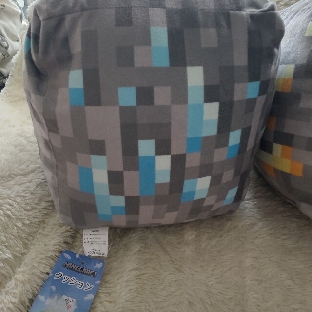 マインクラフト クッション 3点とスツール2点 人気の贈り物が大集合