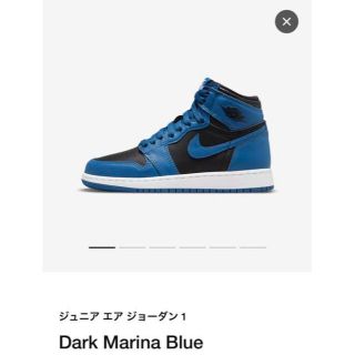 ナイキ(NIKE)のNIKE ナイキ AIR JORDAN1 DARK MARINA BLUE 25(スニーカー)