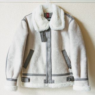 アルファインダストリーズ(ALPHA INDUSTRIES)の美品■ALPHA INDUSTRIS フライトジャケットB-3／オフホワイト／M(フライトジャケット)