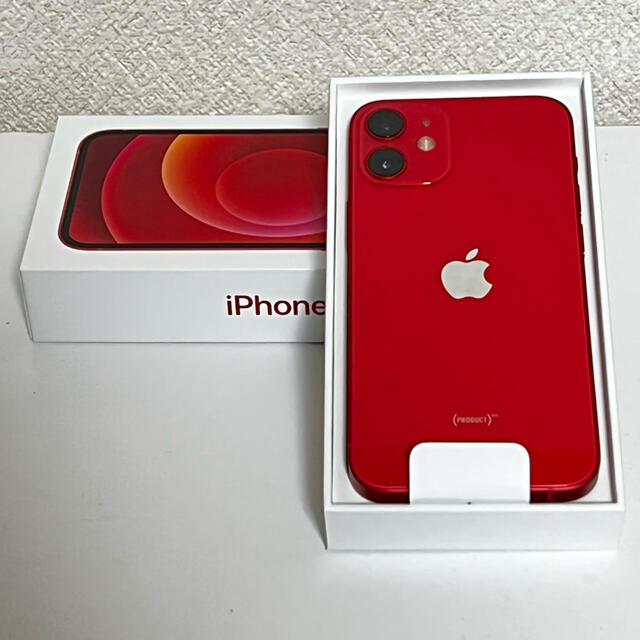 2022人気No.1の iPhone SIMフリー 128GB レッド mini 12 【未使用】iPhone - スマートフォン本体