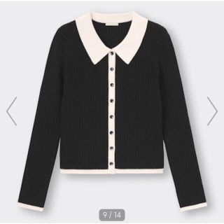 GU カラーシャツワンピース ブルー レーシーポロセーター 2点セット