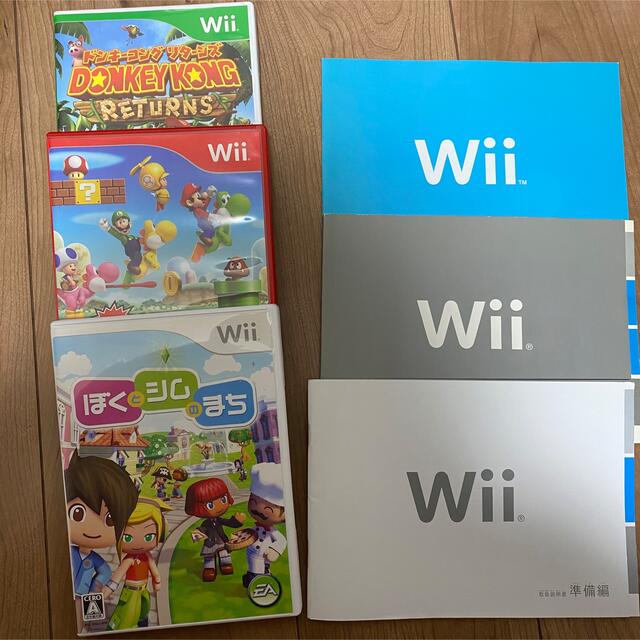 Wii(ウィー)のNintendo Wii 本体セット [動作確認済み] エンタメ/ホビーのゲームソフト/ゲーム機本体(家庭用ゲーム機本体)の商品写真