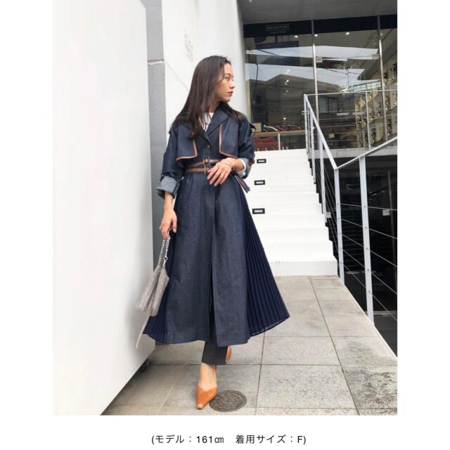 ameri ROLL-UP SLEEVE PLEATS TRENCH COAT