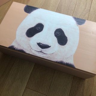 パンダ　木箱　箱　小物入れ(小物入れ)