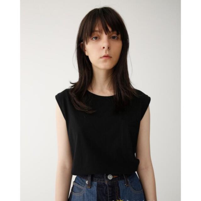 moussy(マウジー)の【moussy】ノースリブカットソー　２枚セット レディースのトップス(カットソー(半袖/袖なし))の商品写真