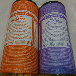 ドクターブロナー(Dr.Bronner)のドクターブロナーマジックソープ　739mlオーガニックソープ　×2(ボディソープ/石鹸)