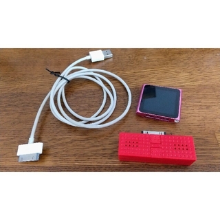アイポッドタッチ(iPod touch)の【3/31まで】ipod nano 第6世代 スピーカー 8G USB充電コード(ポータブルプレーヤー)