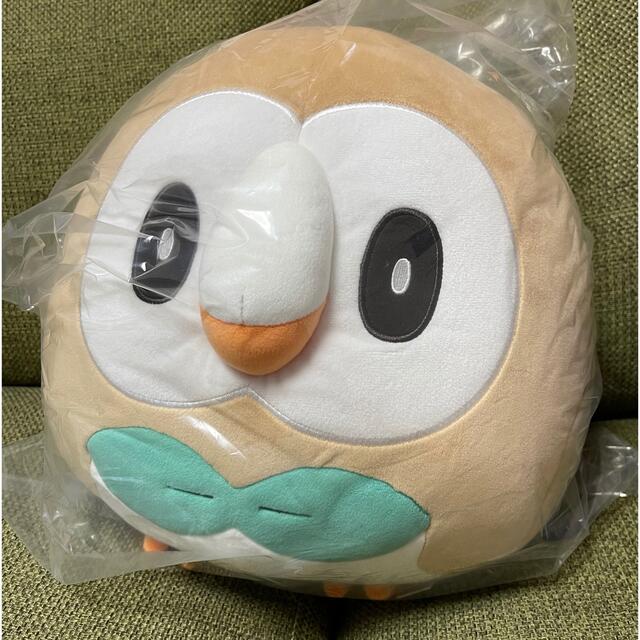 新品未使用 ポケモンセンター もっちりまんまるクッション モクロー ぬいぐるみ