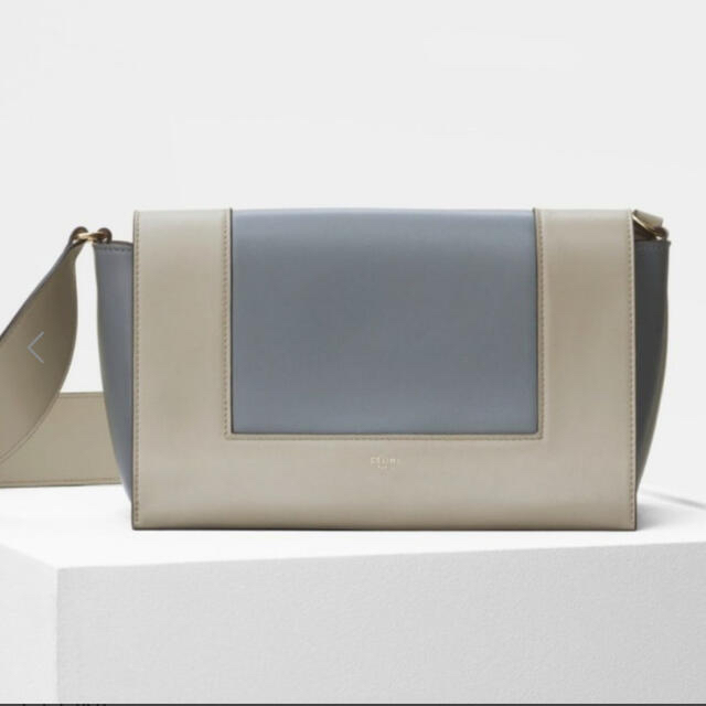 専用　CELINE セリーヌ フレームバッグ　グレー✖️グレージュ