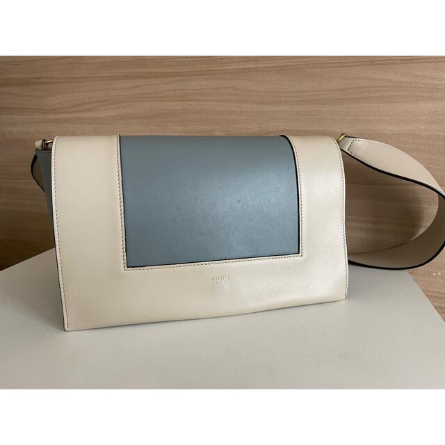 専用　CELINE セリーヌ フレームバッグ　グレー✖️グレージュ