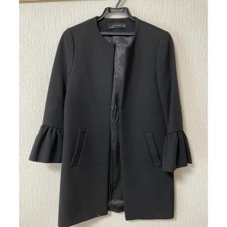 ザラ(ZARA)のZARA♡ロングコート♡Sサイズ♡黒(ロングコート)