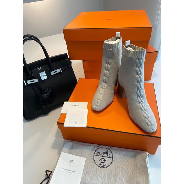 女性が喜ぶ♪ 38 ヴォルヴェール にこさま専用のお品物です。ニットブーツ - Hermes 2022 ブーツ