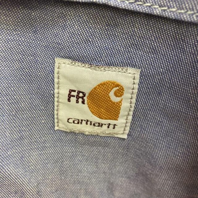 carhartt(カーハート)の希少 90s カーハート シャンブレーシャツ ビッグシルエット タグロゴ 美品 メンズのトップス(シャツ)の商品写真