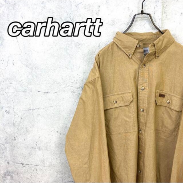 carhartt(カーハート)の【専用2点】希少 90s カーハート シャンブレーシャツ ビッグシルエット  メンズのトップス(シャツ)の商品写真