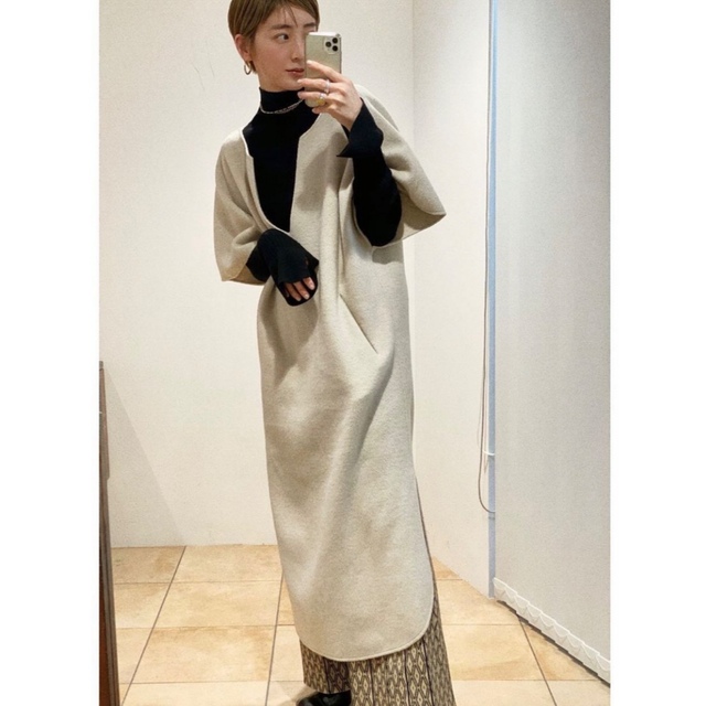 TODAYFUL(トゥデイフル)の【TODAYFUL】Wool Caftan Dress レディースのジャケット/アウター(ロングコート)の商品写真