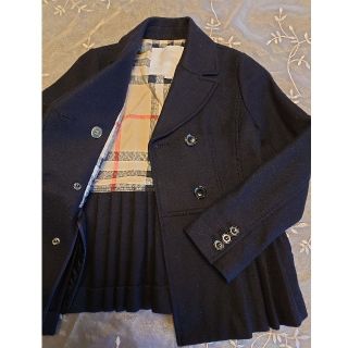 バーバリー(BURBERRY)の10Y　140　バーバリーチルドレン　黒のジャケット(コート)