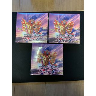 ポケモン(ポケモン)のポケモンカード シールド 新品 未開封 シュリンク付き 3 BOX(Box/デッキ/パック)