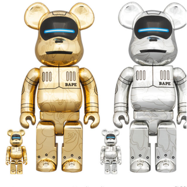 BE@RBRICK SORAYAMA × BAPE 100％ & 400％