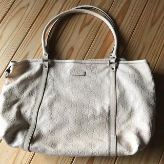 グッチ(Gucci)のグッチ　ピンクベージュバック　グッチシマ(トートバッグ)