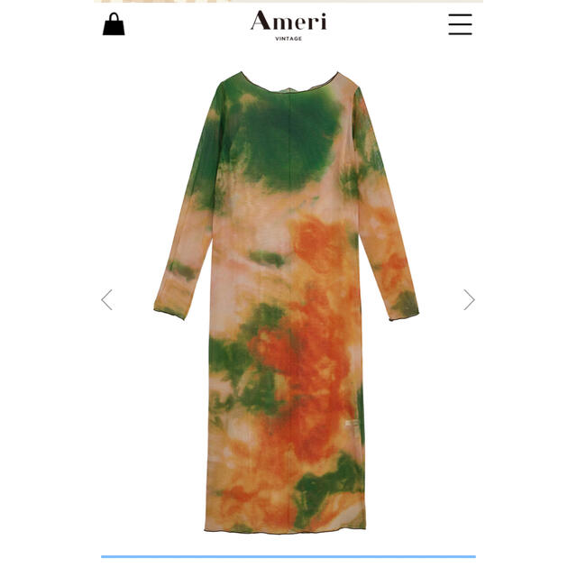 手数料安い Ameri - VINTAGE Ameri MIRANDA コーデ TOP LONG SHEER TAIDAI ロングワンピース