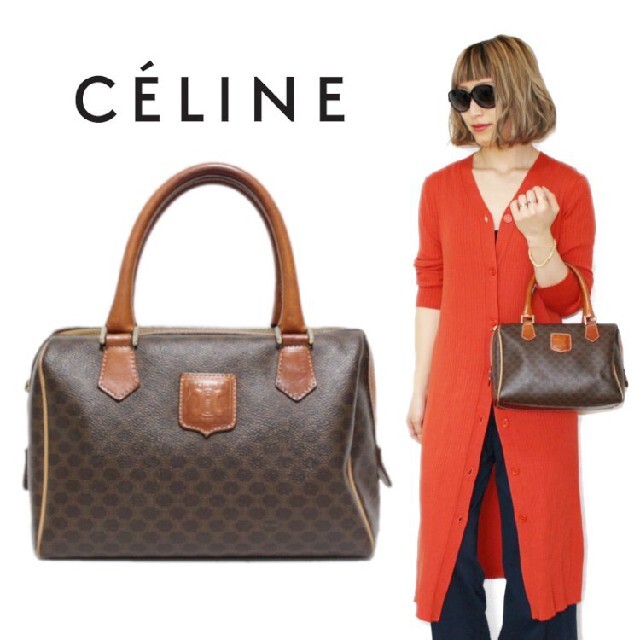 在庫あり即納可 ★正規品★CELINE セリーヌ バッグ ミニボストン マカダム 大人のバッグ 在庫処分 特価