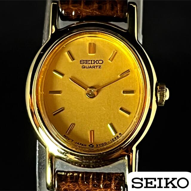 SEIKO(セイコー)の【SEIKO】セイコー/Vintage/レディース腕時計/ゴールド色/1990' レディースのファッション小物(腕時計)の商品写真