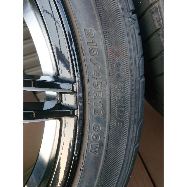 ② 18インチホイール1本☆ウェッズ レオニス グレイラ 215/45R18 自動車/バイクの自動車(タイヤ・ホイールセット)の商品写真