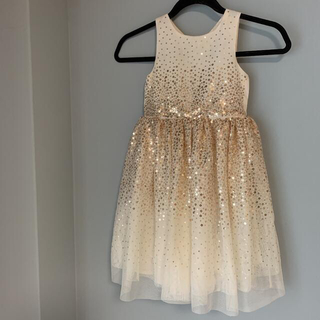 エイチアンドエム(H&M)のH&M スパンコール　チュール　ドレス ワンピース 5-6Y 120cm (ドレス/フォーマル)