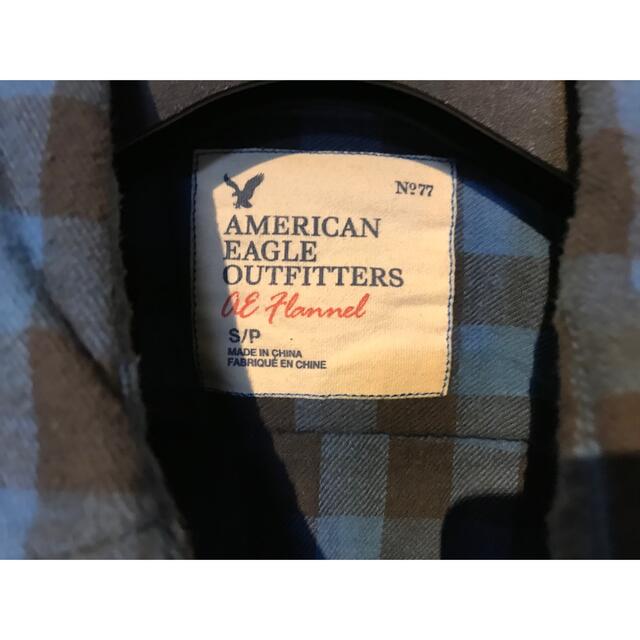 American Eagle(アメリカンイーグル)のアメリカンイーグル ネルシャツ チェックシャツ 青 ブルー ユニクロ メンズのトップス(シャツ)の商品写真