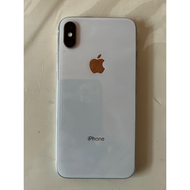 【稼動問題無】割れ/iPhoneXS 64GB Silver