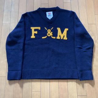 フランクリンアンドマーシャル(FRANKLIN&MARSHALL)のフランクリンマーシャル Vネックニットセーター Mサイズ メンズ(ニット/セーター)